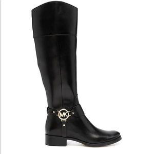 Micheal Kors Fulton Harness Leather boots